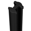 Poteau à clips GIGA 2m20 Noir Dim. 80x60mm
