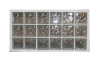 Paneau de 3x6 briques de verre neutres 67x127cm