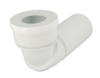 Pipe WC orientable Ø100 recoupable joint 85/107 blanche