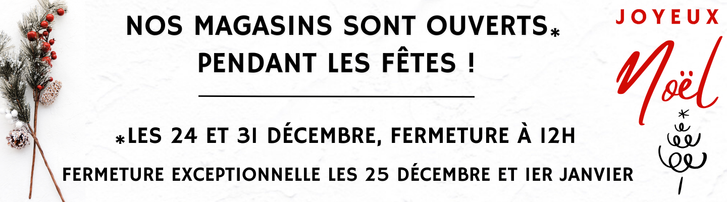 Ouverture fêtes de fin d'année