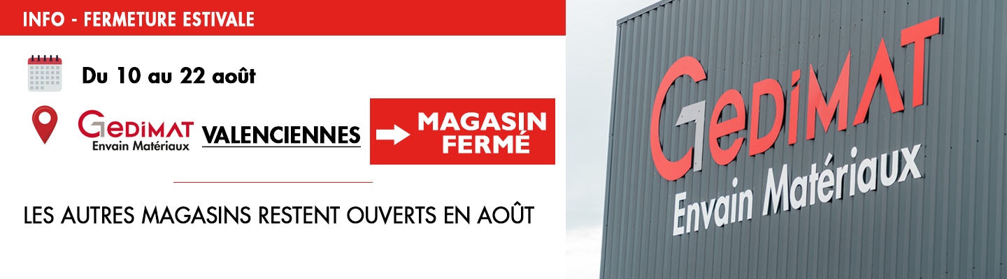 Fermeture estivale