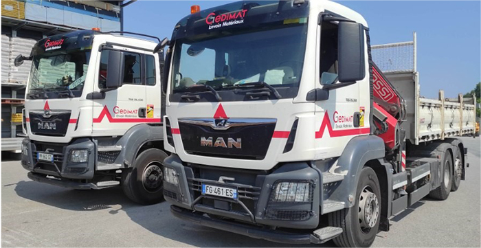 camions Gedimat Envain