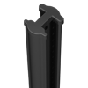 Poteau à clips GIGA 2m50 Gris Dim. 80x60mm