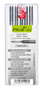 Etui 10 mines de rechange PICA DRY 4030 graphite 2B