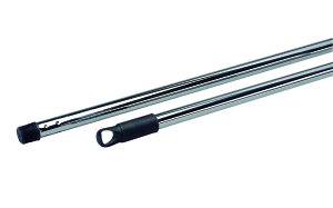 Manche à balai chrome lisse 130cm douille Ø24mm
