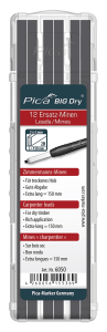 Etui 12 mines de rechange Charpentier 6050 graphite 2H