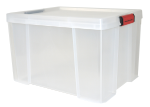 Bac rangement 45L CLIP'N STORE Transparent 50x39x32,5cm