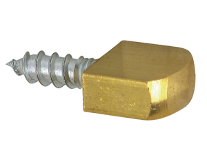 Taquet à visser laiton Ø4 - 8 pces