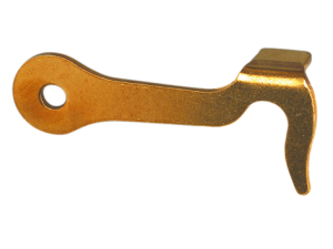 Crochet à ergot droit/gauche 47mm laiton - 2 pces