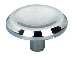 Bouton creux acier chromé Ø30 - 1 pce