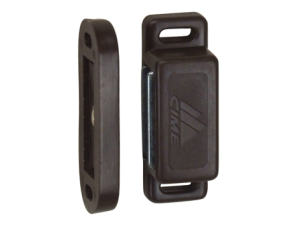 Loqueteau magnétique rect. brun 6kg - 2 pces