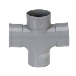 Culotte PVC double plan 87°30 Ø100mm - eaux usées Mâle/Femelle