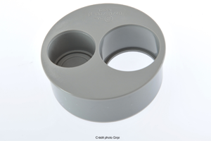 Réduction plate opercule PVC 100x50x40mm Mâle/Femelle