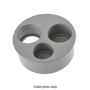 Réduction plate opercule PVC 100x40x40x32 Mâle/Femelle