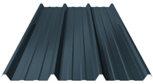 Tôle Nervurée 2m50x1m Laquée Bleu RAL 5008 profil 45/333/1000 FDS