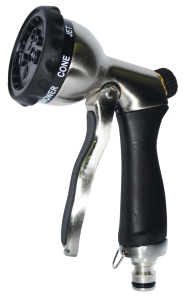 Pistolet métal brossé rapide pomme 7 jets