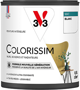 Peinture COLORISSIM Mat 0,5L Blanc