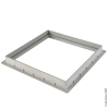 Cadre de sol PP pour grille/tampon 400x400 gris