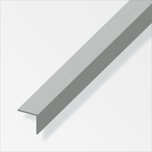 Cornière aluminium brossé 10x10mm L.2,50m