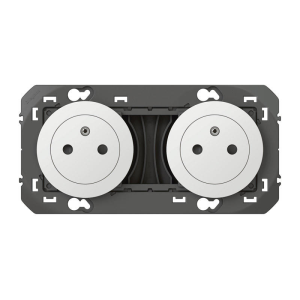 Double prise de courant surface DOOXIE précâblée