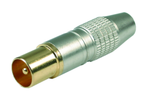Fiche mâle 9.52mm connectique Or HQ