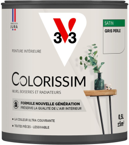 Peinture COLORISSIM Satin 0,5L Gris Perle