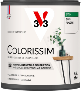 Peinture COLORISSIM Satin 0,5L Gris Poudré