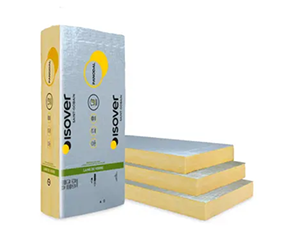 Panneau de laine de verre PANODAL ALU ép.96mm 1,35x0,60m / R=3 - Colis de 8px (6.48m²) Isover