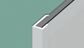 Lot 2 profilés en U noirs 250cm pour extrémités de panneaux Kinewall