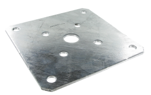 Platine optionnelle pour pied de poteau 180x180mm Ep.4mm
