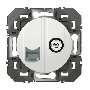 Prise TV + RJ45 cat.6 STP DOOXIE