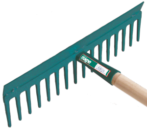 Rateau racloir à bitume 16 dents manche 150cm