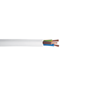 Câble HO5VVF 3G1.5mm² Blanc 10m