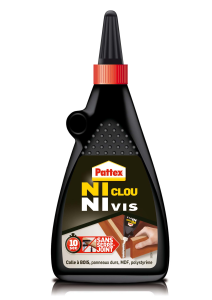 Colle PATTEX Ni Clou Ni Vis Bois - bouteille 200g