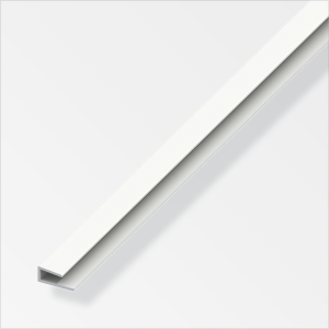 Profilé finition PVC blanc 4x15mm L.1m