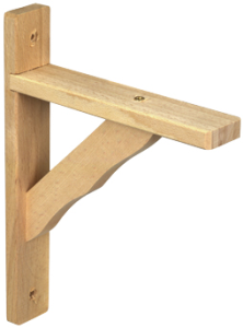 Console à visser 230x280x35x12 hêtre brut