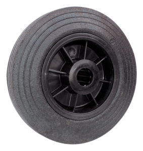 Roue caoutchouc noir Ø160