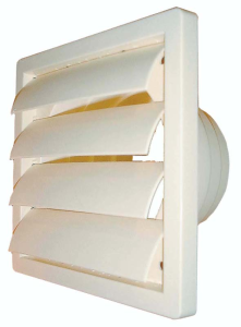 Clapet extérieur PVC blanc D100/125 ref 200501-
