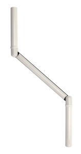 Manivelle Ø12 L.410mm Blanc