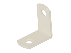 Equerre de chaise acier blanc 30x30x15 Ep.2mm - 4 pces