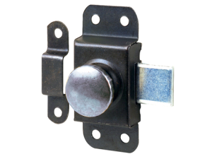 Verrou automatique acier noirci L25