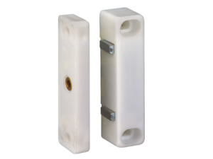 Loqueteau magnétique rect. blanc 5kg - 2 pces