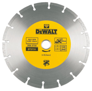 Disque diamant Ø230 segments frittés - béton et matériaux construction DEWALT DT3731-QZ