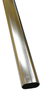 Tube penderie ovale 30x15 chromé L.100cm