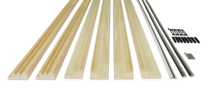 Kit habillage Speedy ECLISSE 95cm pour porte double coulissante