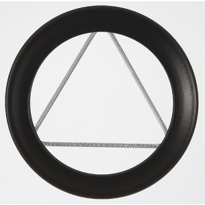 Rosace Emaillée noir mat Ø130