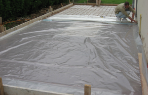 Film sous Dalle polyéthylène Gris 10x4m / 40m²