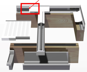 Kit Profil Mural plaque 16mm alu 3,50ml pré-emballé (profil - joint)