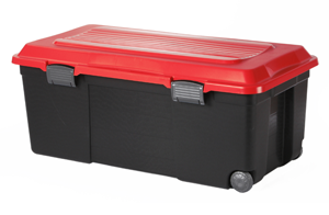 Malle rangement CAMPER 75L Rouge / Noir - FIN DE SERIE