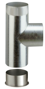 Té tampon Aluminié D125